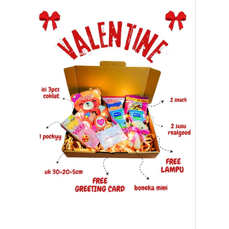 

(BISA COD✨) HADIAH HARI VALENTINE/HAMPERS HARI VALENTINE/BUKET VALENTINE COKLAT