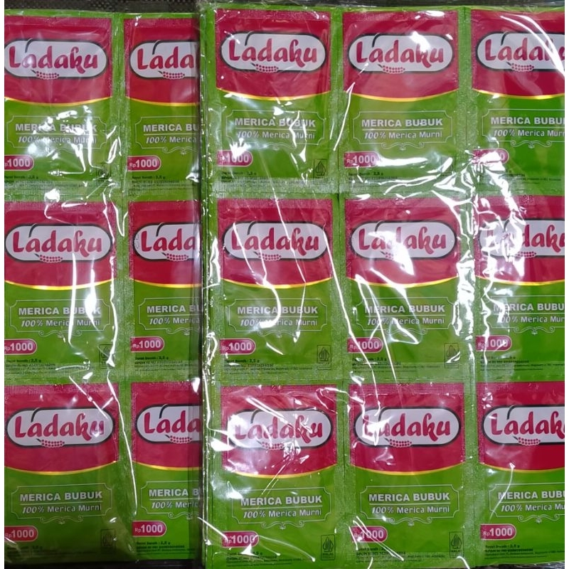 

Ladaku | Ladaku Merica Bubuk 1 Pack (6 Renceng x 12 Sachet = 72 Sachet)