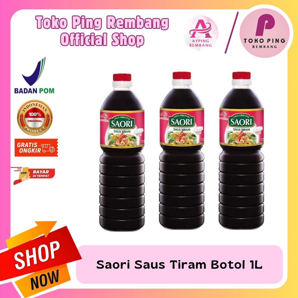 

Saori Saus Tiram Botol 1L