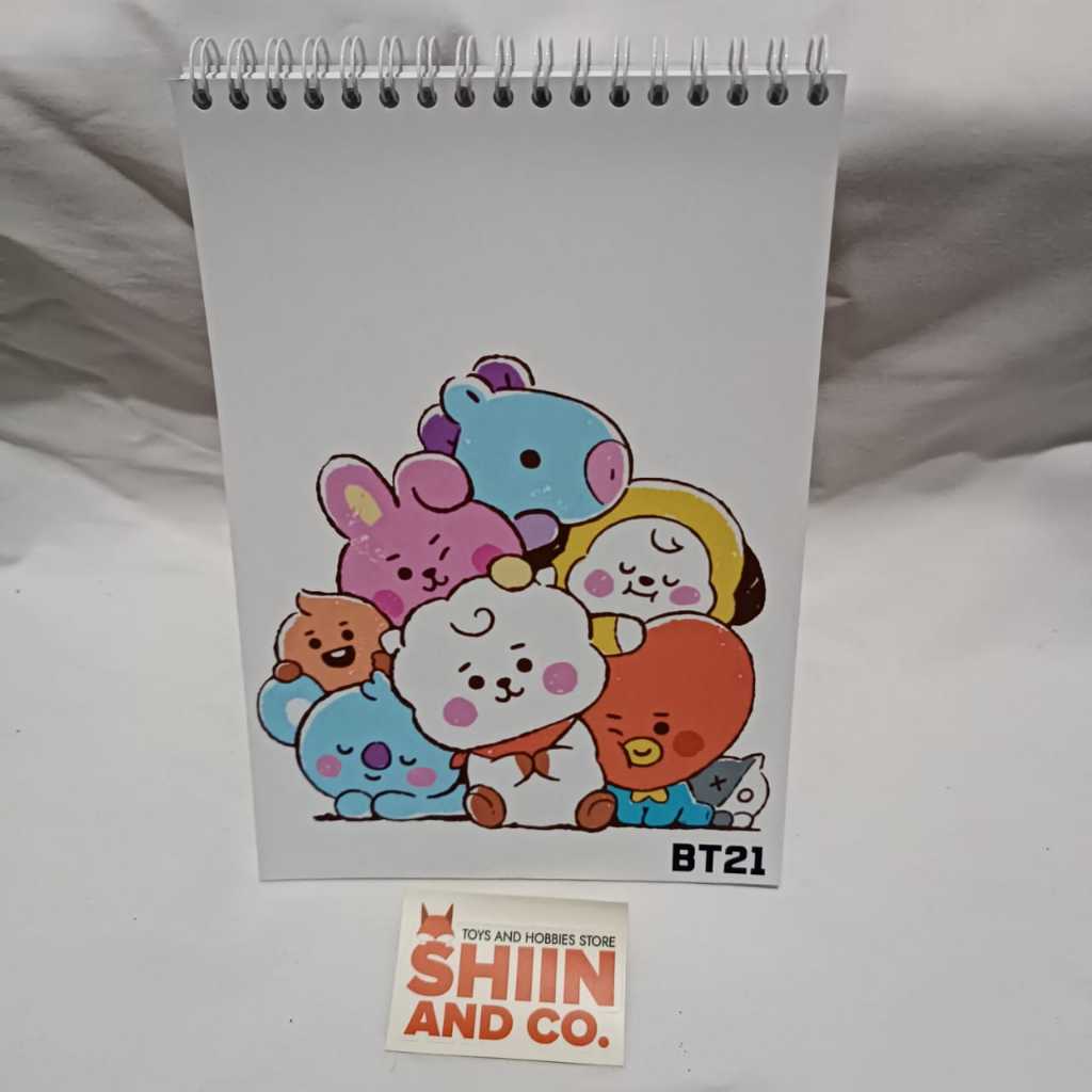 

Sketchbook / Buku Sketsa A5 tema Idol Boyband BT21