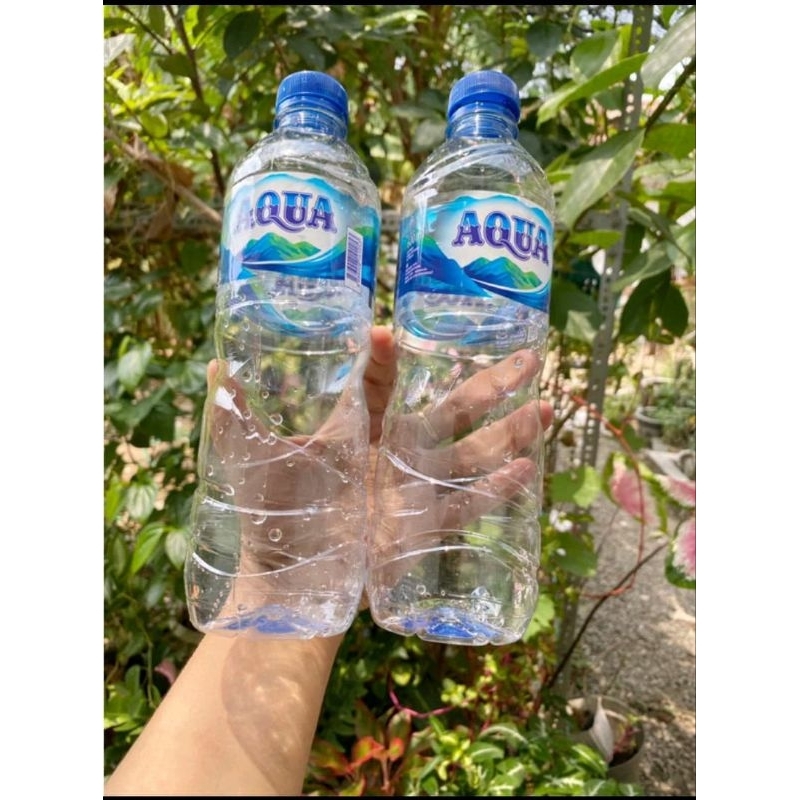 

botol aqua bekas utuh (20pc) beli 1 gratis 1