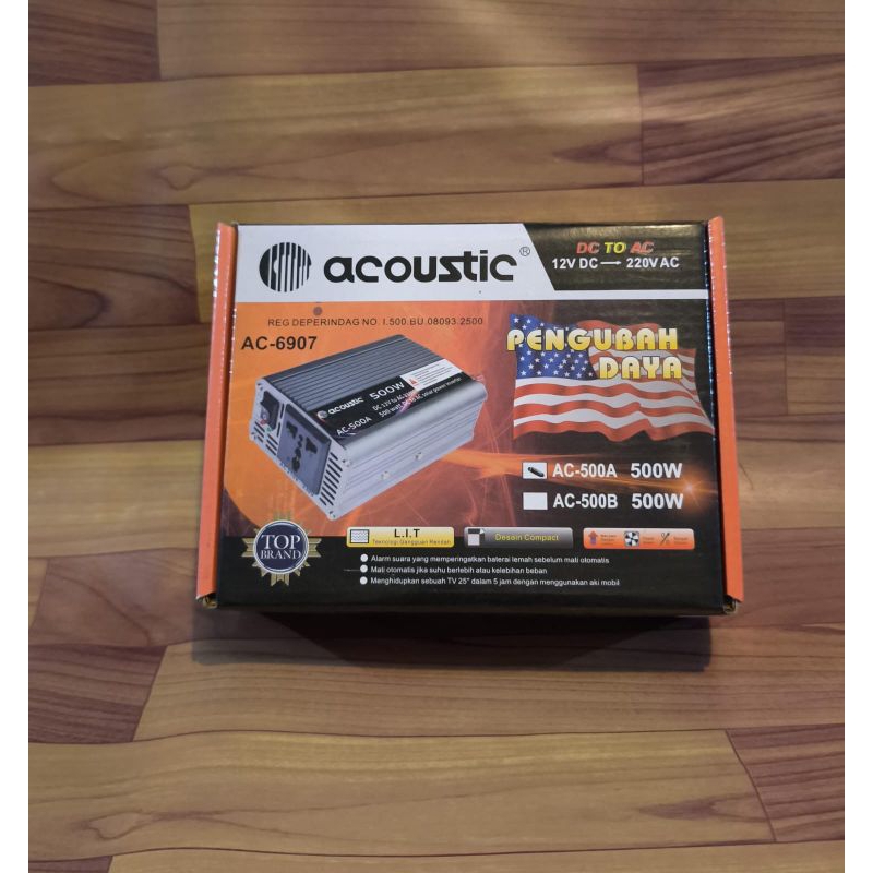 Inverter Acoustic 500 Watt DC12V To AC 12oV type AC-500A