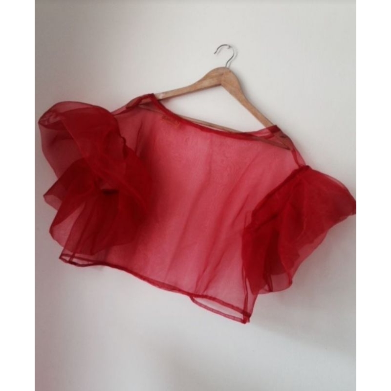 CROP TOP ORGANZA HAZA II CROP TOP ORGANZA II CROP TOP TERBARU II CROP TOP