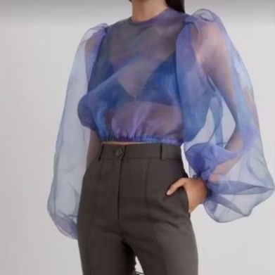 CROP TOP ORGANZA WAHENA II CROP TOP ORGANZA II CROP TOP TERBARU