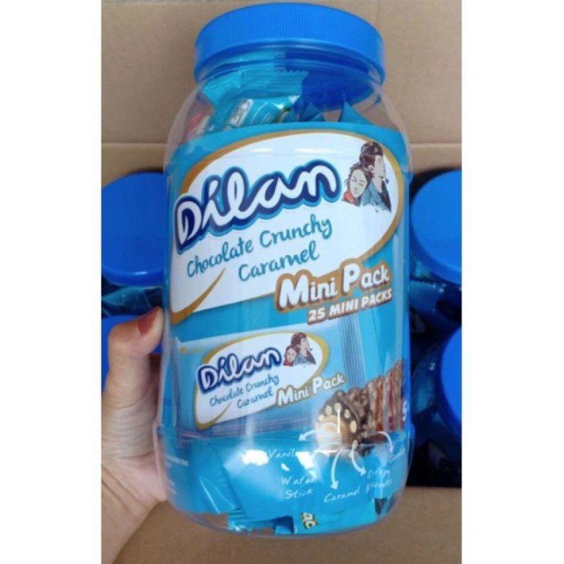 

Dilan choco crunchy mini pack toples isi 25 pieces