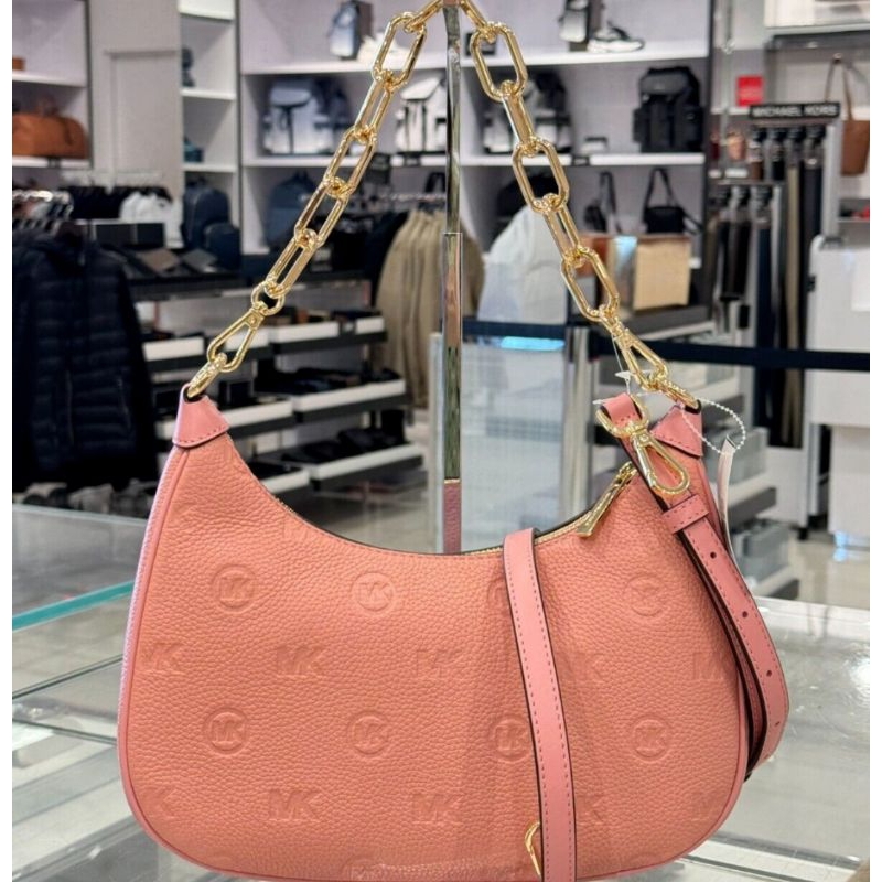 Tas original MK Cora large zip pouchette leather 27x14x6 cm