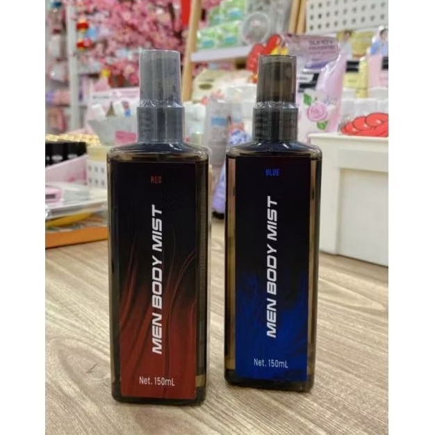 MINISO Men Body Mist Blue and Red 150ml / Miniso Body Mist Pria