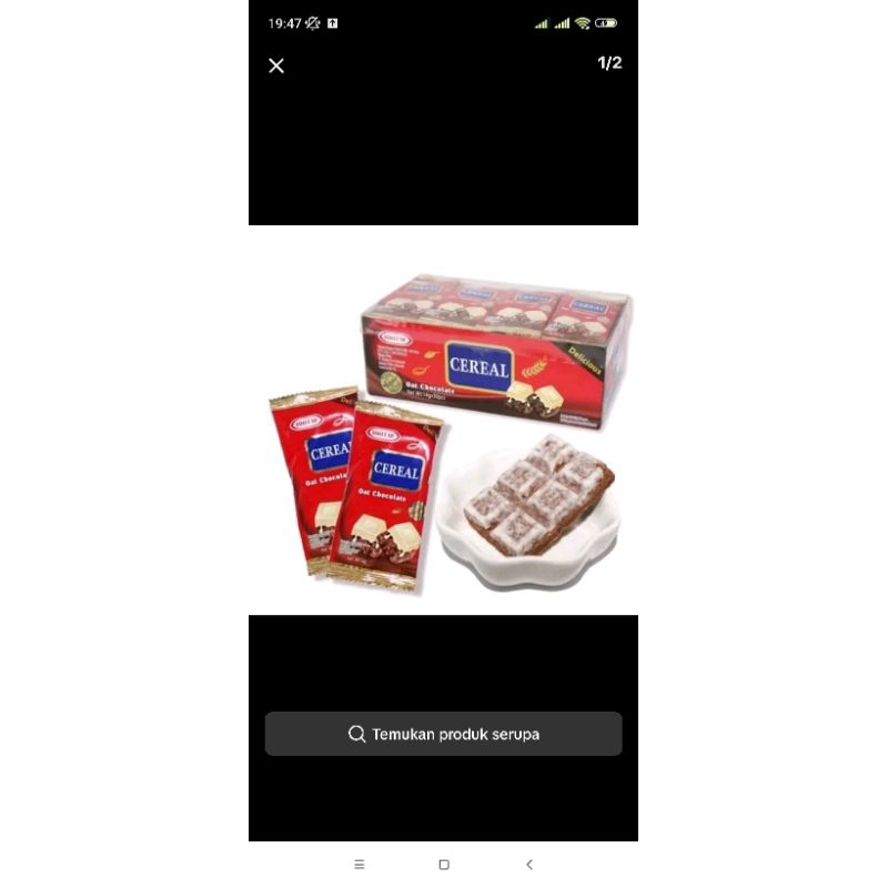 

cereal oat coklat