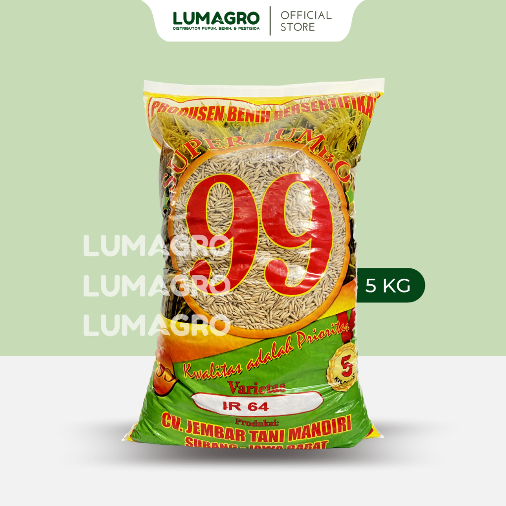 Benih Padi IR64 Subang 99 5kg Bibit Pari Super Jumbo Tahan Wereng dan Hawar Daun IR 64