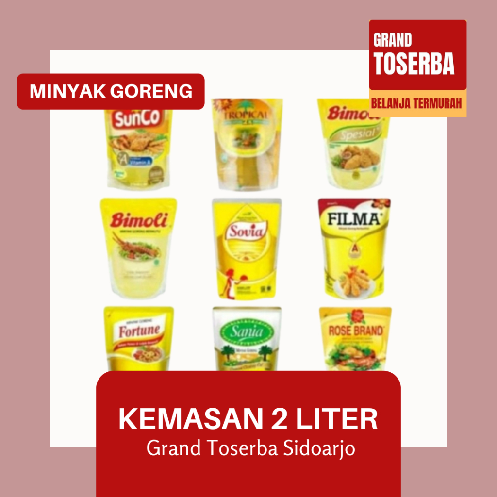 

ALL MINYAK GORENG KEMASAN 2L / SUNCO KEMASAN 2L