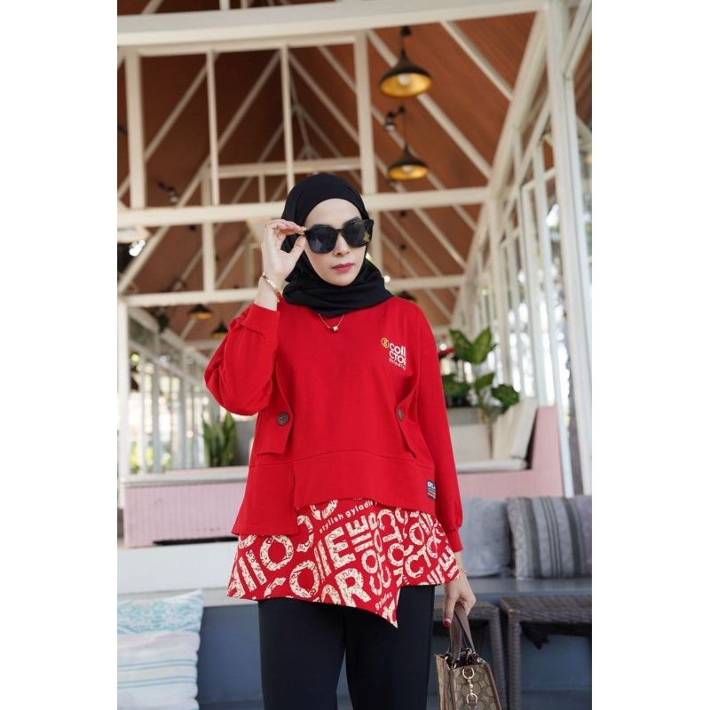 Kaos oversize by Gyl Authentic / kaos merah