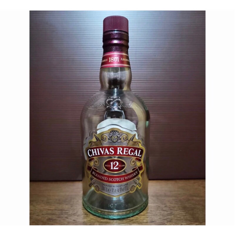botol bekas miras chivas regal 1L / botol pajangan / botol koleksi