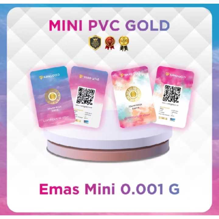 Emas 0,001 gram Logam Mulia Asli Emas mini Gold Baby Gold Mini