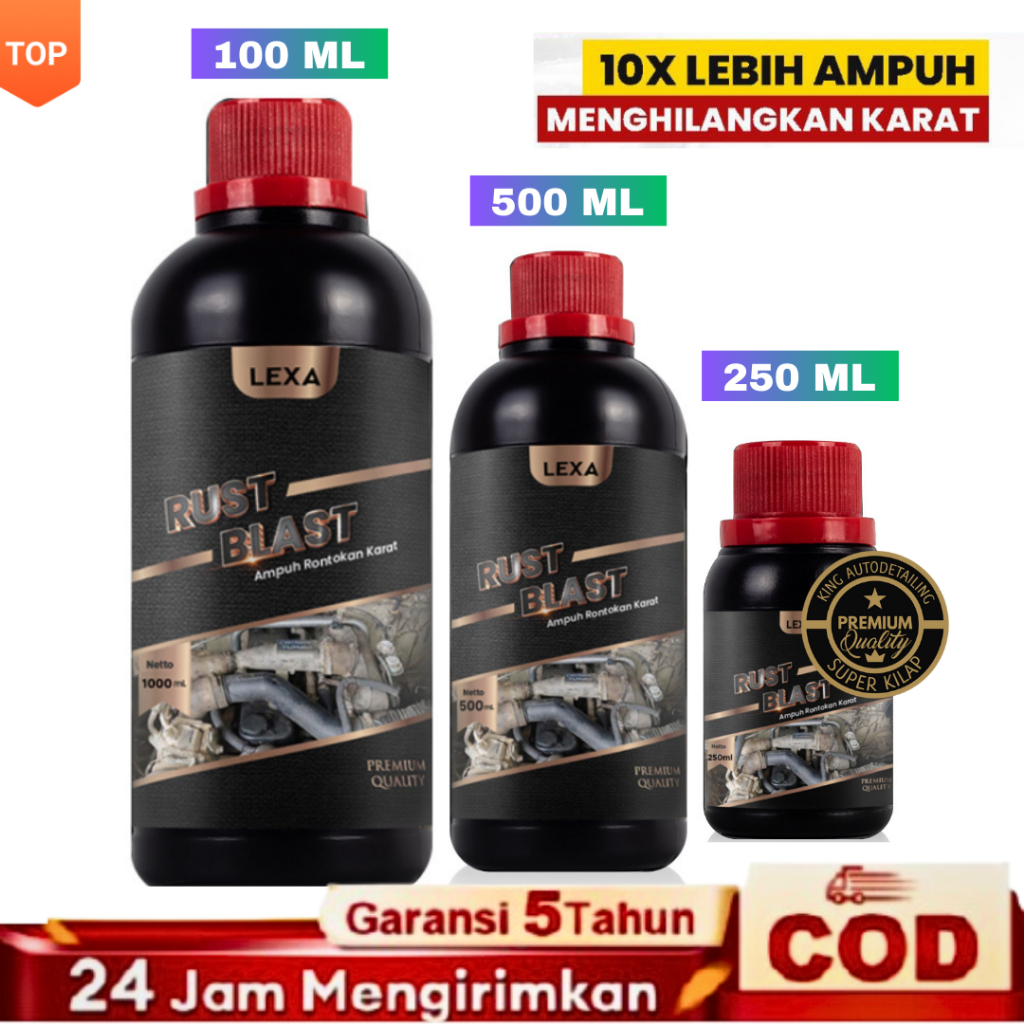 Rust Remover Rust Blast Pembersih Kerak Karat Pada Mobil & Motor