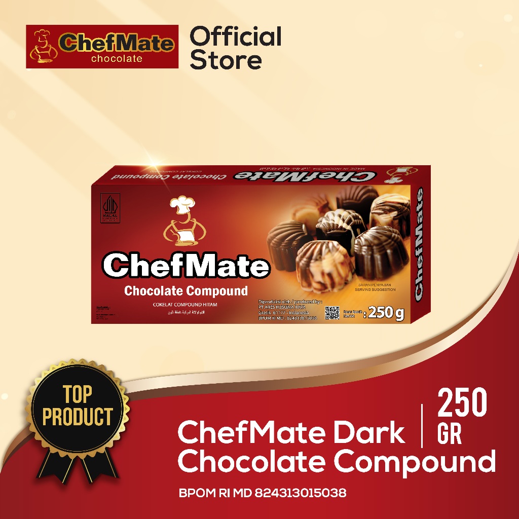 

CHEFMATE BLOK DARK 250 GR READY STOCK