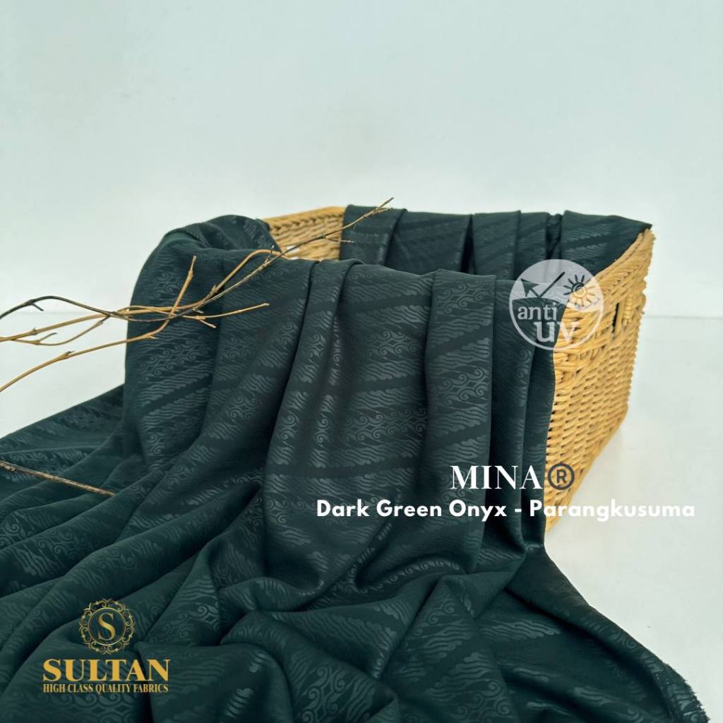 KAIN MINA ANTI UV SULTAN  EMBOSS PARANGKUSUMO 50CM