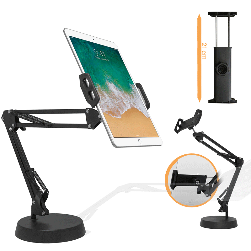 Holder Putar Multifungsi Universal 5.1-10.5 Inch Tablet Holder Tripod Lazypod Hp Tongkat Hp Stand Ho