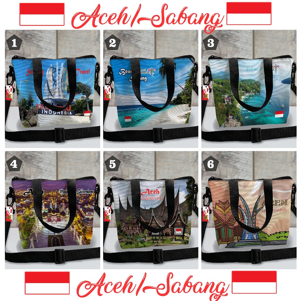 Tas aceh/sabang, tas oleh oleh souvenir teng teng bisa selempang