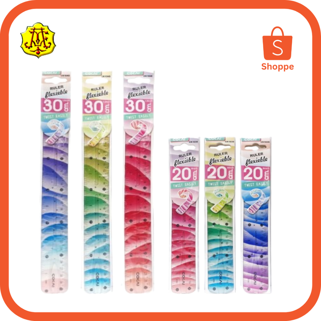 

MISTAR / PENGGARIS PLASTIK COKAI 20CM 30CM