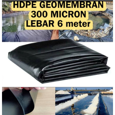 Plastik hdpe geomembran tebal 300 micron