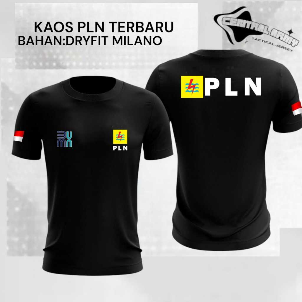 KAOS JERSEY PLN - BAJU PLN  BUMN HARI LISTRIK NASIONAL PINTAR - KAOS PLN