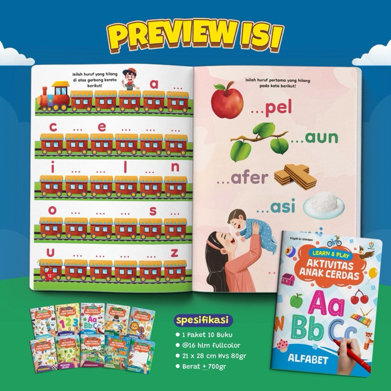

NYBEBY26 BUKU LEARN & PLAY (ISI ) AKTIVITAS ANAK CERDAS