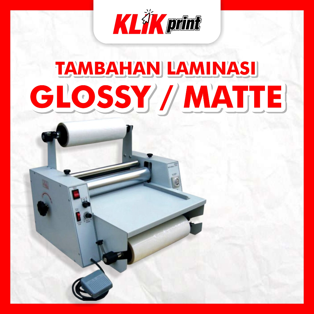 

Laminasi Glossy / Matte