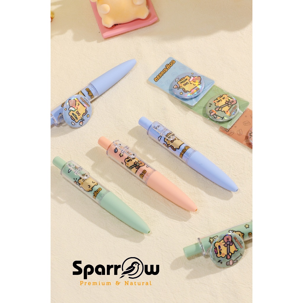 

SPARROW Pen Silikon / Silicone Pen / Pen PIN Karakter Lucu Cantik BEARISBUG (8247)