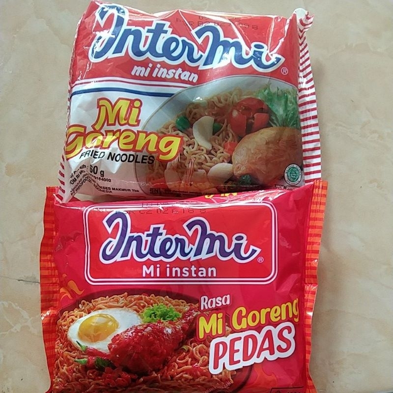 

Intermi Mi Goreng 60g / intermie mi goreng pedas / intermi mi instan