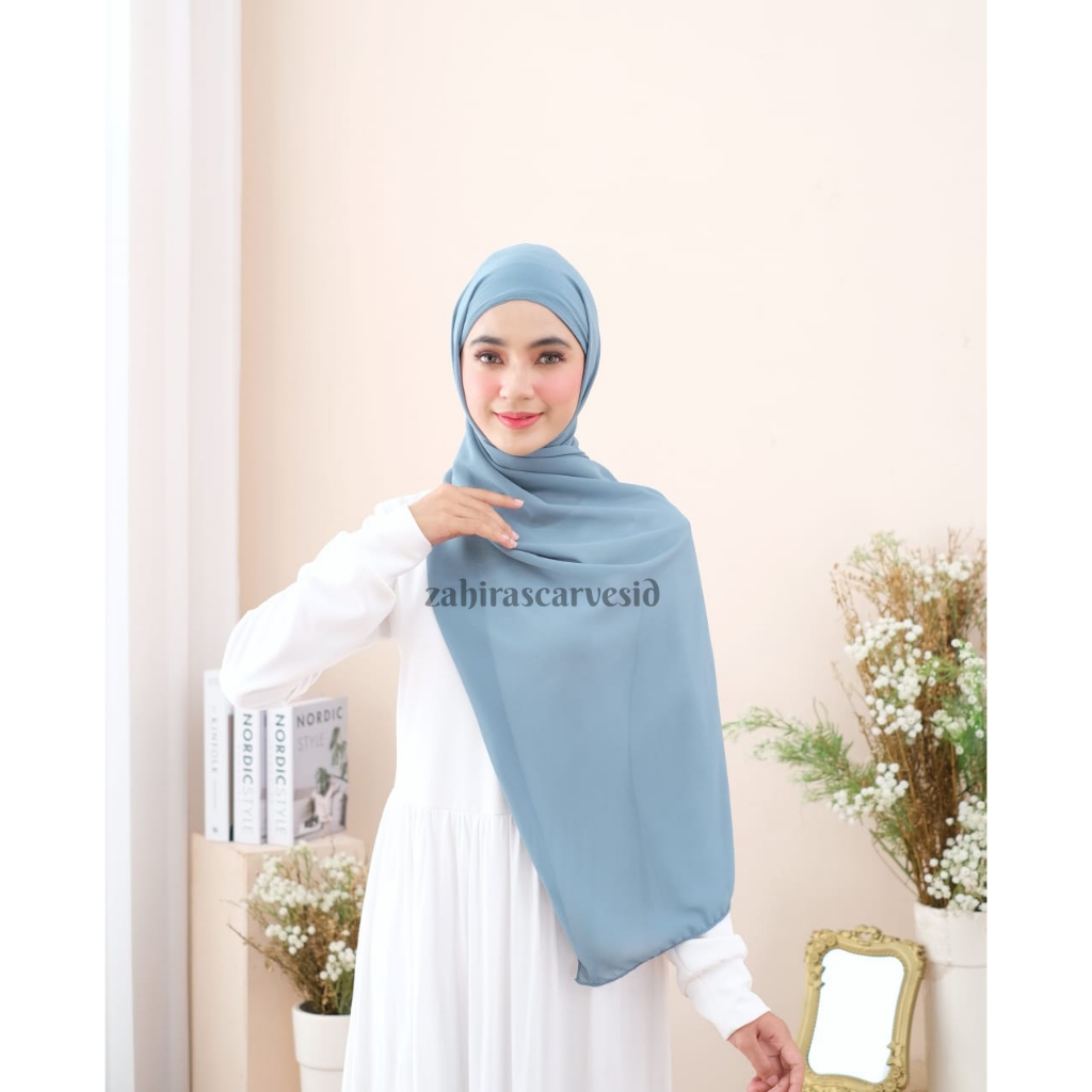 Kerudung Pashmina 2 in 1Inner / Hijab Pashmina / Model Hijab Pashmina / Hijab Pashmina Instan / Hija