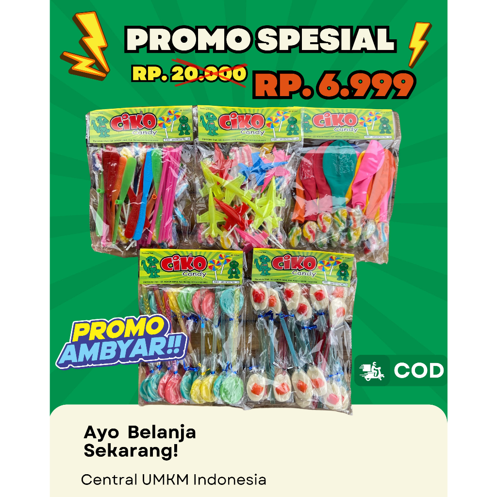 

PERMEN LOLLIPOP PACK - Isi 20 pcs