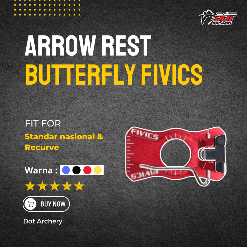 FIVICS ARROW REST BUTTERFLY | REST BUSUR | ARROW REST STANDAR DAN RECURVE