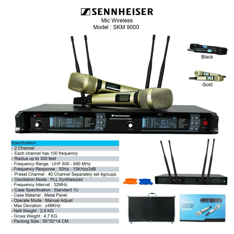 MIC WIRELESS SENNHEISER SKM9000/ SKM 9000