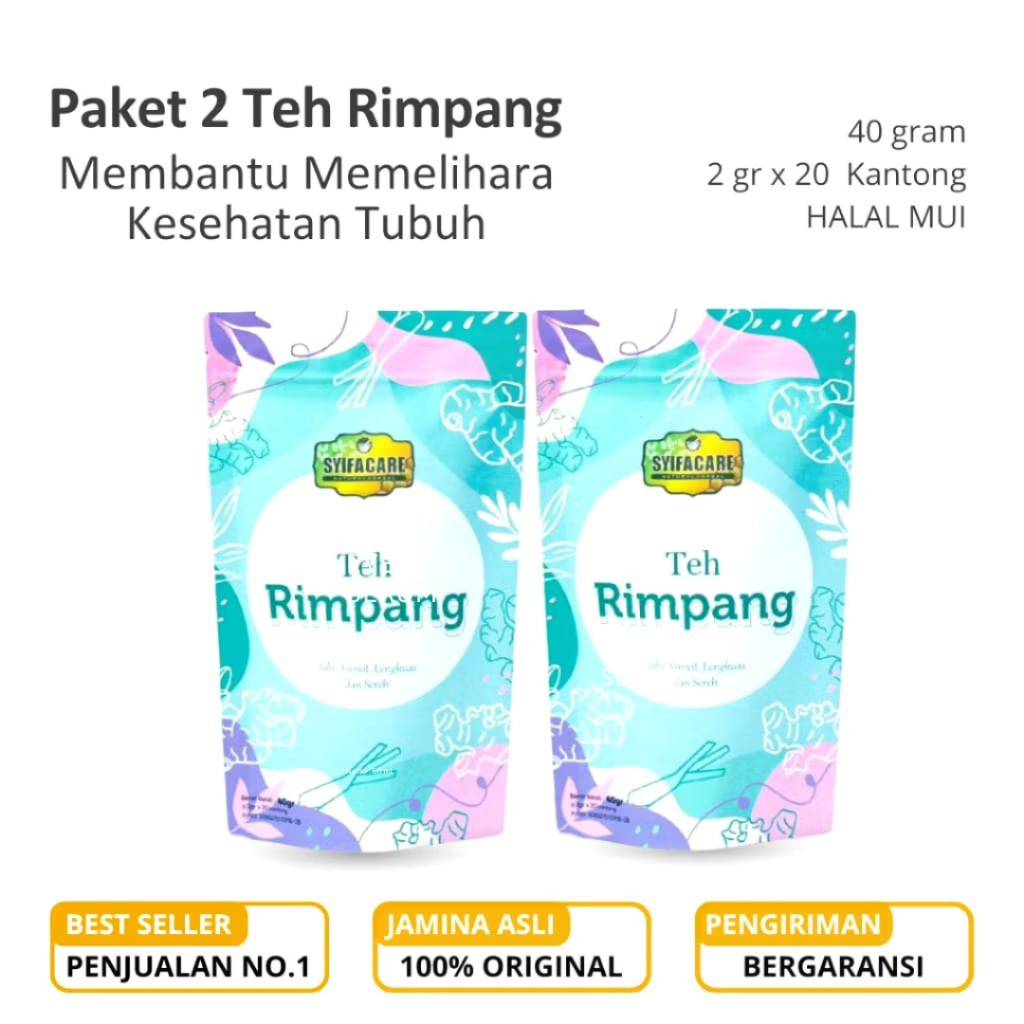 

Paket 2 Hemat Teh Celup Rempah Rimpang Syifacare Herbal isi 20 Bag Minuman Kesehatan Alami Original