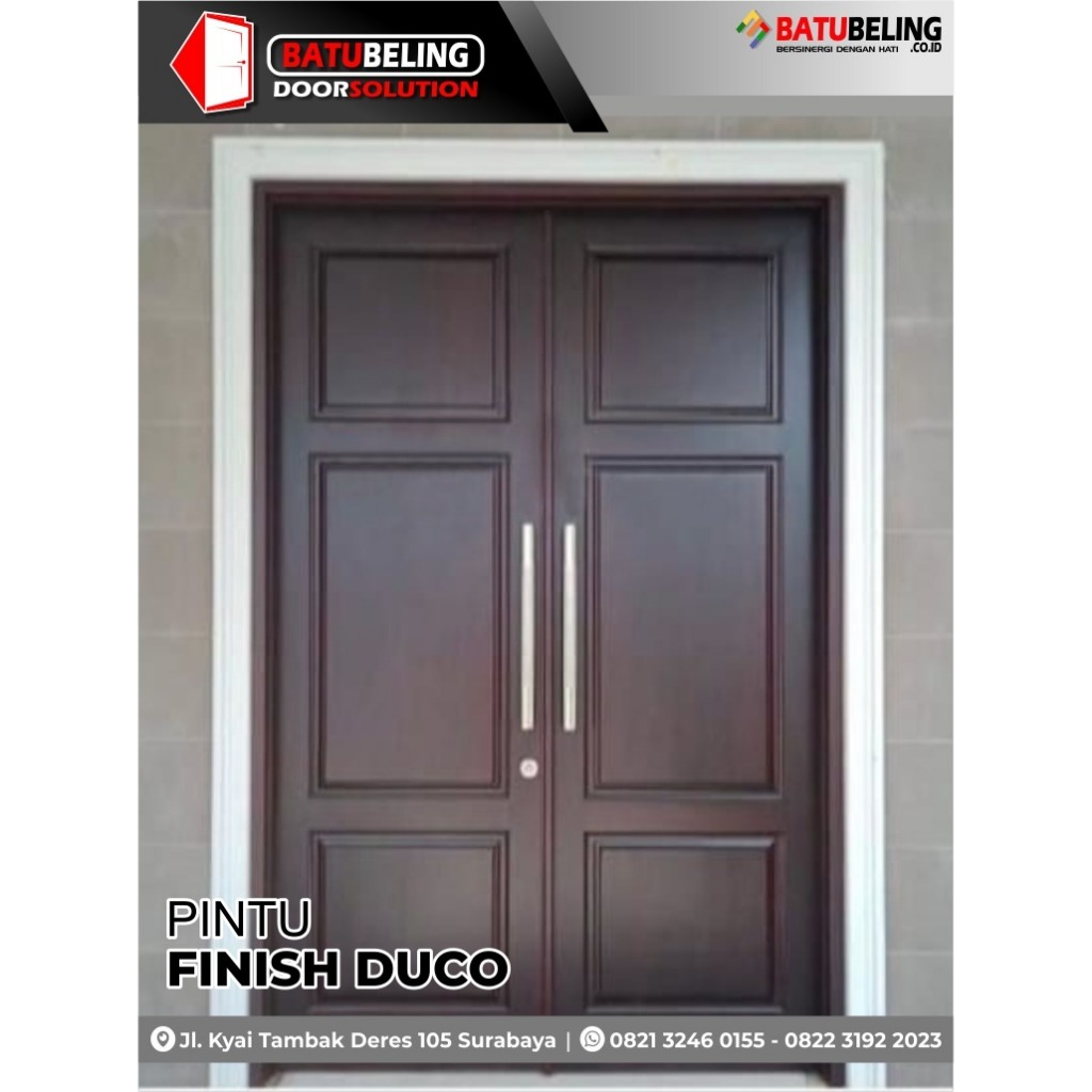 Pintu Enginering (Top Enginering) Set Pintu WPC Kayu Lapis HPL Lengkap Single (Daun Pintu Kusen Kunc