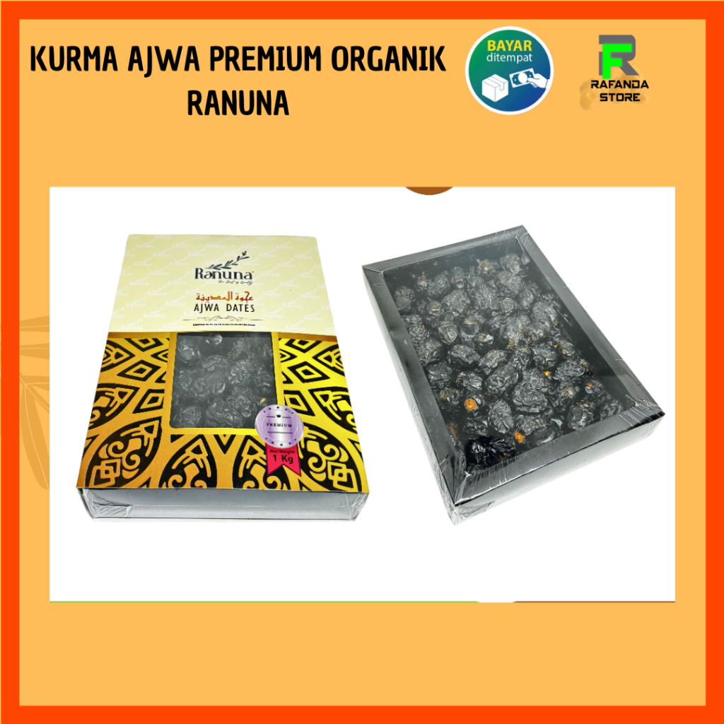 

Kurma Ajwa Madinah Ranuna Organik 1Kg Kurma Ajwa Premium Ajwa Ranuna 1 Kg / Kurma Nabi Premium