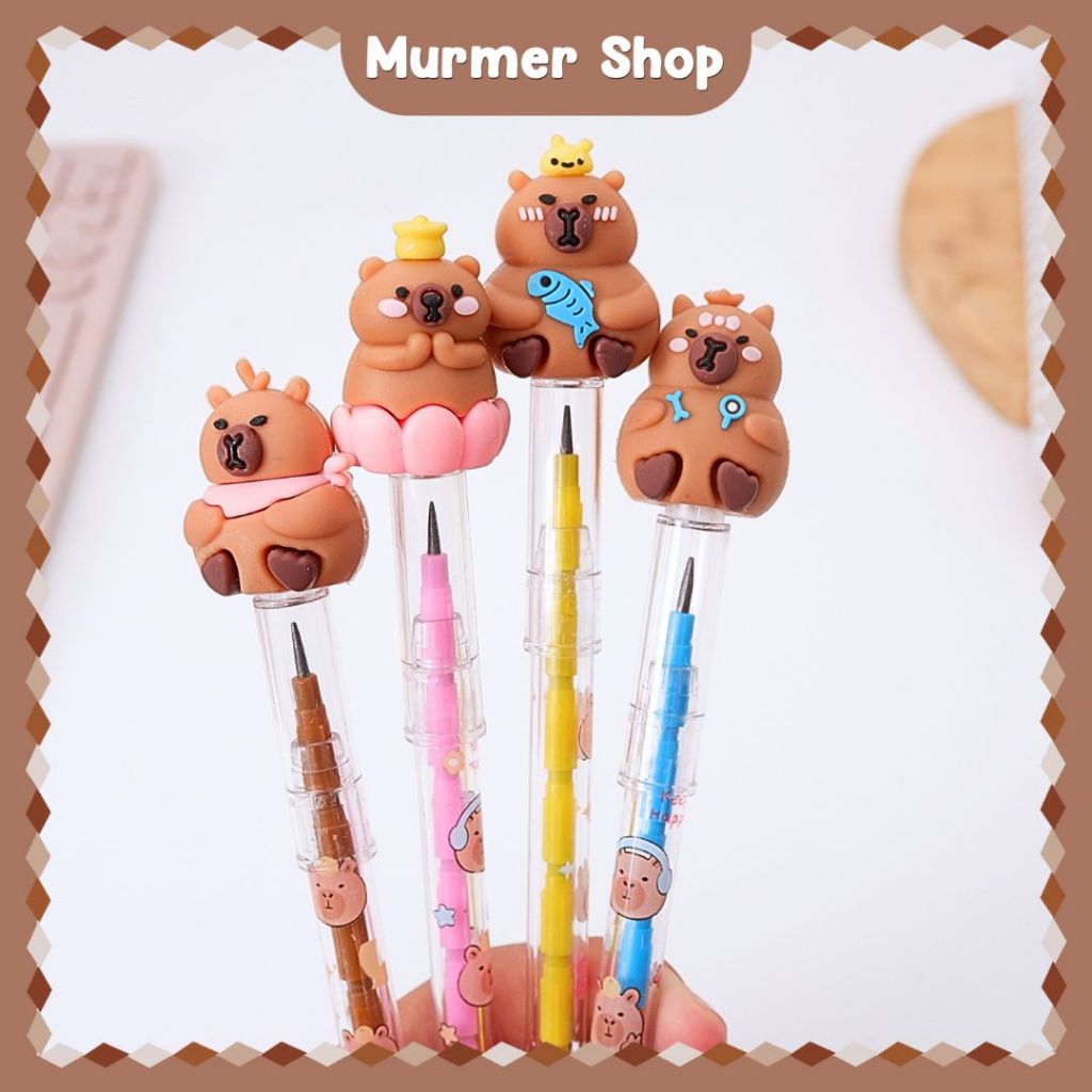 

Pensil Susun / Peluru Capybara / Pensil Susun Karakter / Pensil Refill / Peluru Bensia