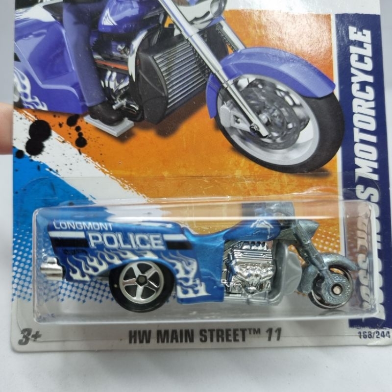 Diecast Hotwheels Motor 1:64 MAIN STREET