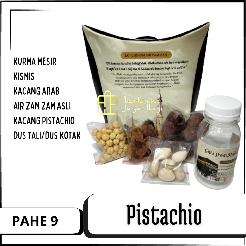 

PAKET Oleh-oleh Haji dan Umroh ISI 50PCS + Pistachio