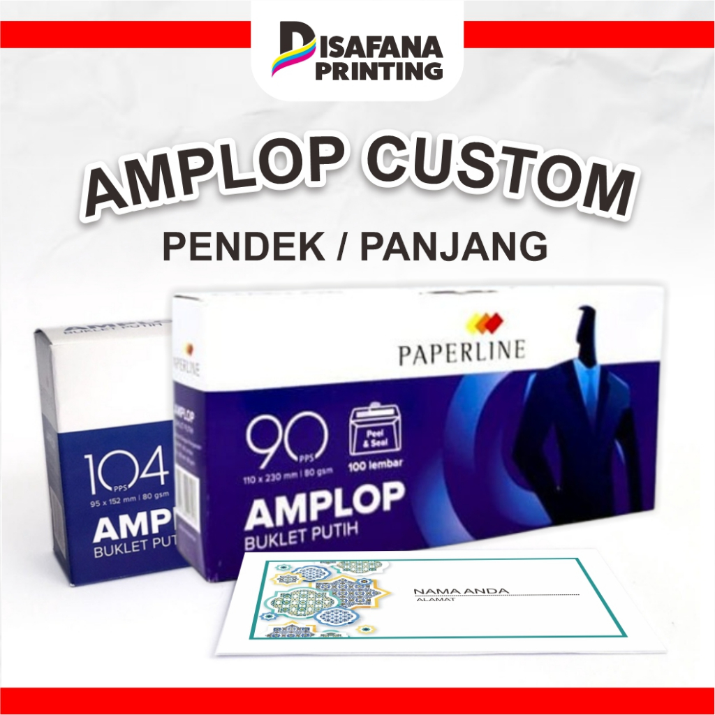 

Amplop Kondangan Custom Pendek / Panjang 80 gsm paperline