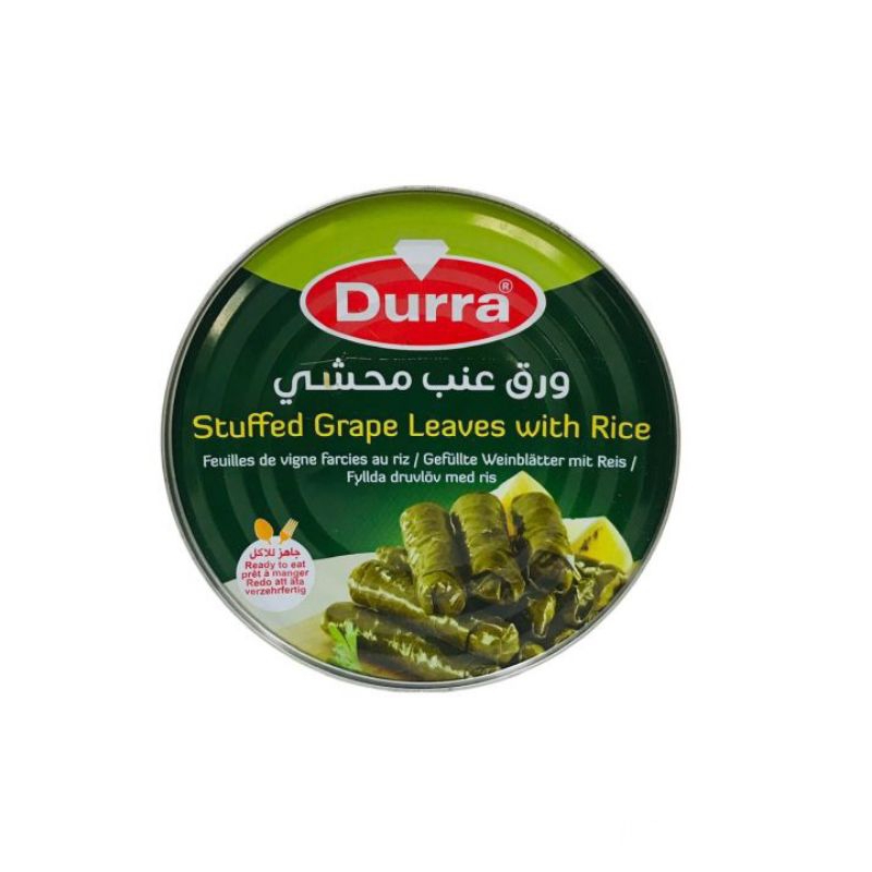 

Durra stuffied grape leaves with rice 400g exp 16/4/2027