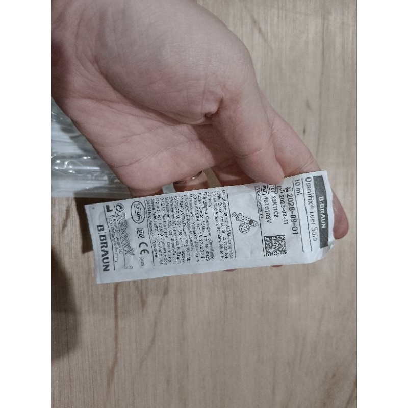 B braun syringe 10 ML without needle
