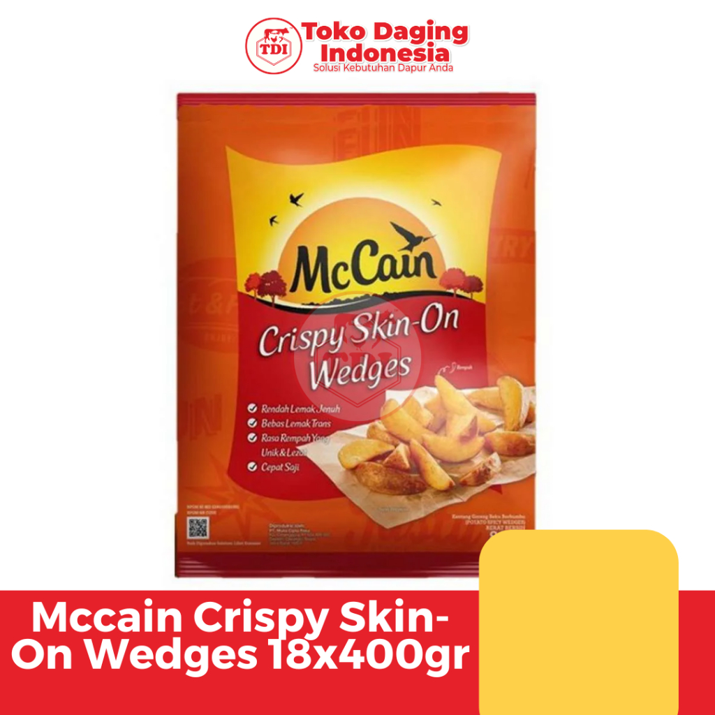 

Mccain Crispy Skin-On Wedges 18x400gr