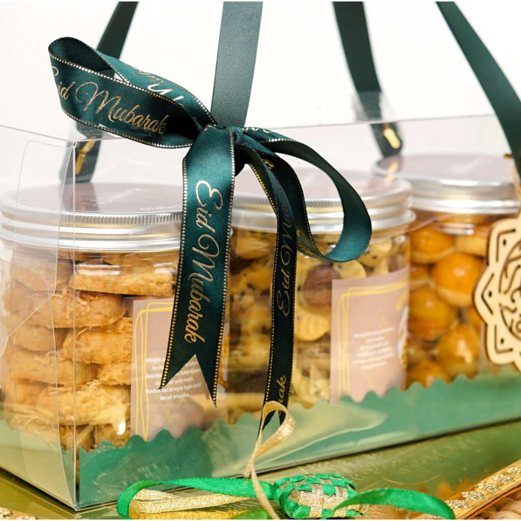

Hampers Kue Kering Lebaran - 3 Toples 600ml, Premium Quality, Siap Jadi Bingkisan Istimewa