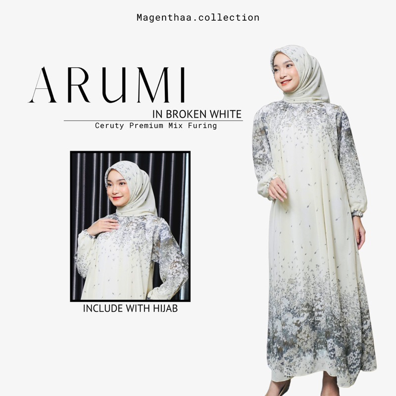 NEW Gamis Arumi Gamis Wanita Set Baju Muslim Dress Panjang