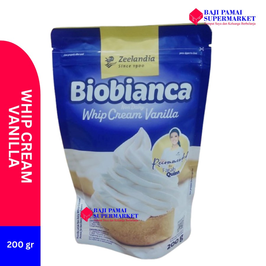 

Zeelandia Biobianca Whip Cream Vanila 200gr Whipping Cream Bubuk