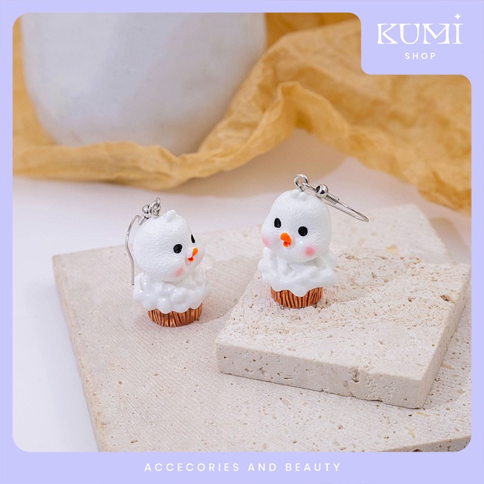 Anting Wanita Karakter Boneka Lucu Anak Bebek Beruang Acrylic [ATGCHAR]
