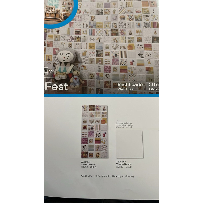 Roman 30x60 Dfest Colore motif random karakter