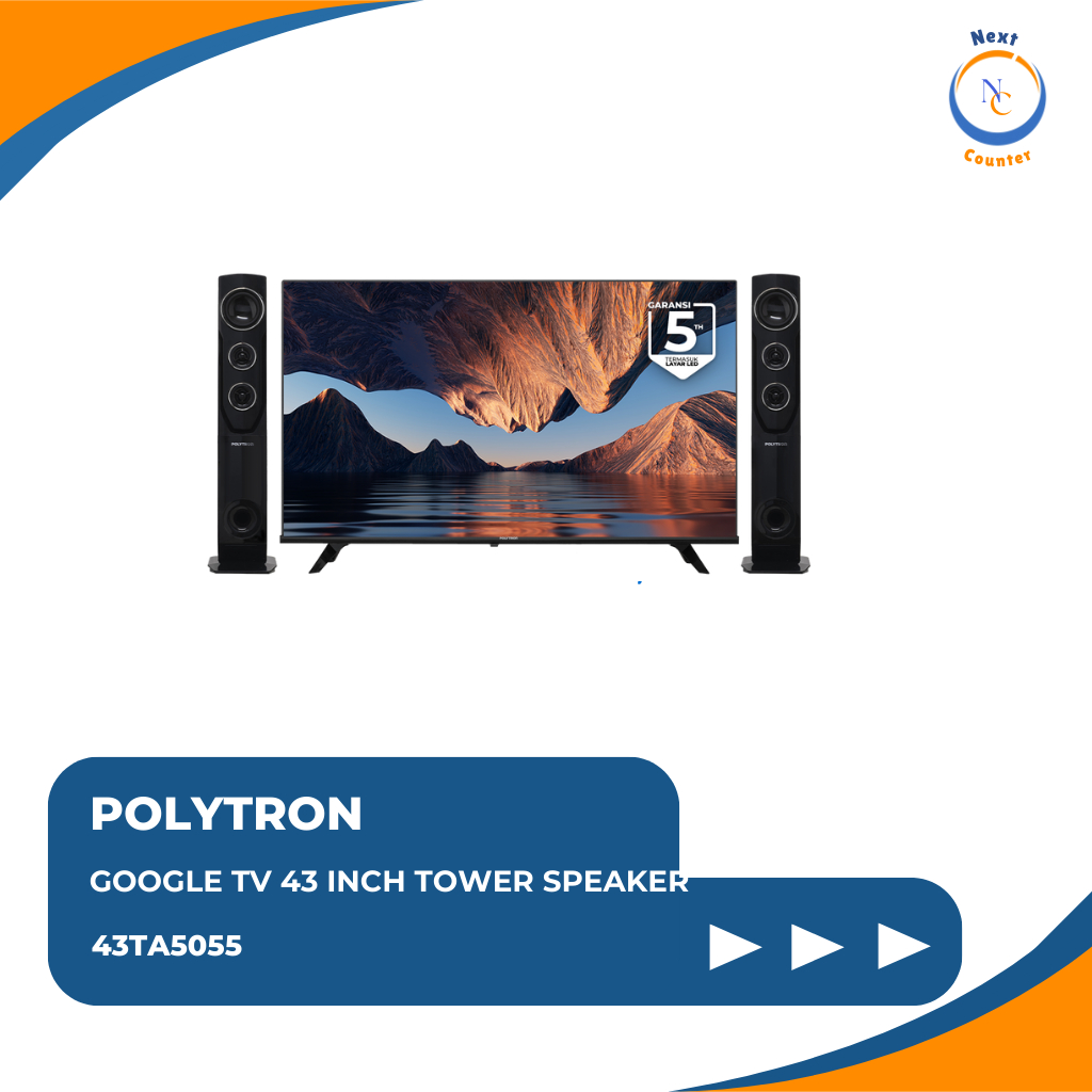 POLYTRON GOOGLE TV SPEAKER TOWER 43 INCH 43TA5055