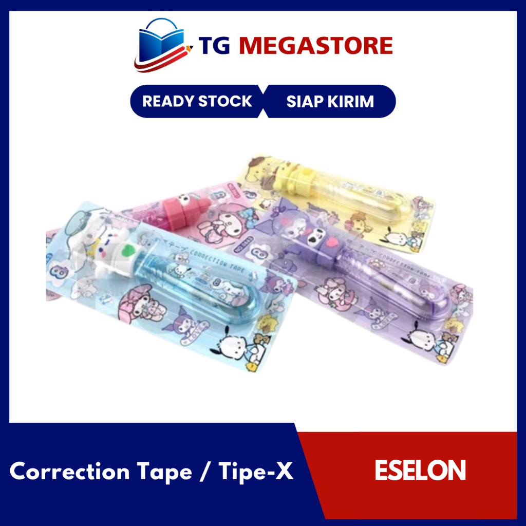

Tipe-X Tape / Correction Tape Kepala Sanrio 8m - No.0863